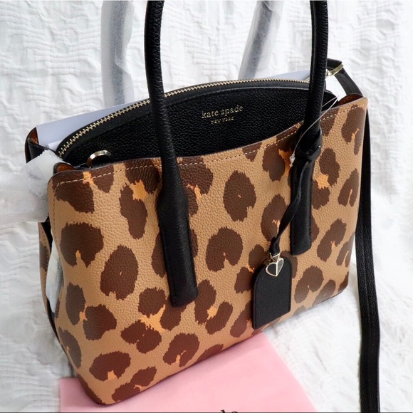 Kate Spade New York Margaux Leopard Print Satchel - Picture 5 of 13